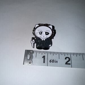 Kitty Cat Michael Myers Halloween Pin Brooch